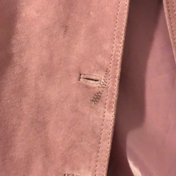 Baby pink leather jacket - Picture 3 of 4